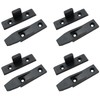 HJGarden 4Set Black Keku Suspension Fittings Quick Fitting Furniture Panel