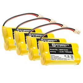 Synergy Digital V Tech BT275242 Cordless Phone Battery Combo-Pack Includes: 4 x SDCP-C323 Batteries