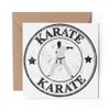 1 x Greeting Card Karate Champion Black Belt Martial Arts
