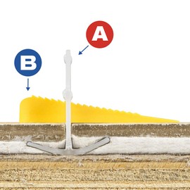 Tile Leveling Wedge Reusable, Tile Installation Aid for Installation Adjustment Spacers, Yellow, 300 Pieces