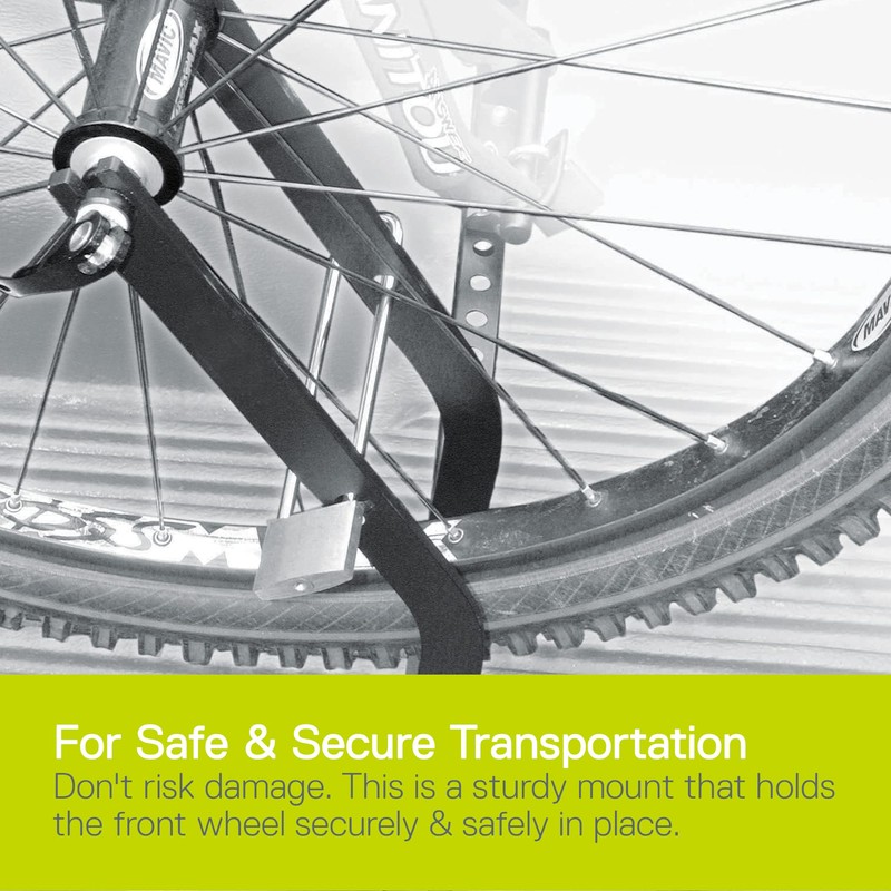 Bike Wheel Hitch by Delta Cycle, Black - Secure Aluminum