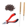 LALAFINA Hair Extension Installation Set Girls Hair Accessories Kit Pliers