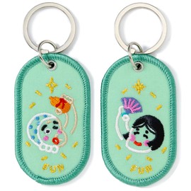 Iroha Publishing Key Ring 2/8b PAIR KEY RING, Laughing Gate
