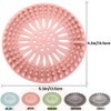 5 Pack Hair Catcher Durable Silicone Hair Stopper Shower Drain