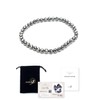 terahertz Bracelet 4 mm Diamond Cut Stamp terahertz Ore Gemstone
