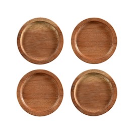 Noritake Kona Wood 3-3/4-Inch Coasters, Set of 4