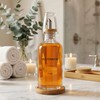 BONLONG Glass Mouthwash Dispenser for Bathroom, Clear
