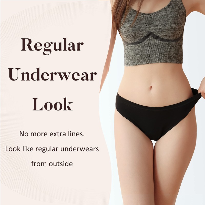 AIRCUTE Washable Absorbent Urinary Incontinence Underwear for Women or Girl,