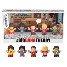 Little People Collector The Big Bang Theory - Juego de edición Especial para Adultos y Aficionados, 5 Figuras en una Caja de exhibición