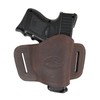 Barsony Brown Leather Quick Slide Holster for HK USP Compact