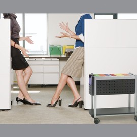 Safco Scoot File Cart, Legal, Letter, Black