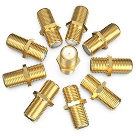 G-PLUG Coaxial Cable Connector – Copper Made Gold Plated F81 Extension Adapter Coax Cable Extenders – 75Ohm Male to Female Cable Connectors with Minimal Signal Loss