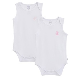 Baby Bodysuit, 100% Organic Cotton, Envelope Neckline, Wide Opening, Tag-less