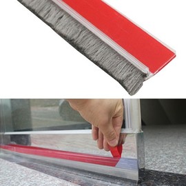 PVC Fur Yarn Door Bottom Seal for Fire Doors & Glass Doors Door Draft Stopper - Fur Yarn Entry Door Seal (Medium) 2ea