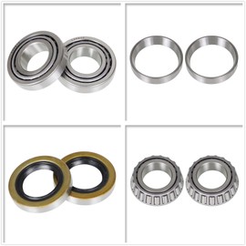 waltyotur 2 Pack Golf Cart Front Wheel Hub Bearings and Seal Kit 50892-G1 25146-G1 Replacement for EZGO Gas and Electric Carts 1976-Up