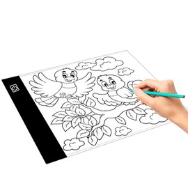 Ultra Thin A5 Portable LED Light Box Tracer, Small Tracing Board A5 USB LED Copy Board 3 Level Dimming Brightness Adjustable Ultra Thin Tracing Light Box for Drawing Animation Sketching