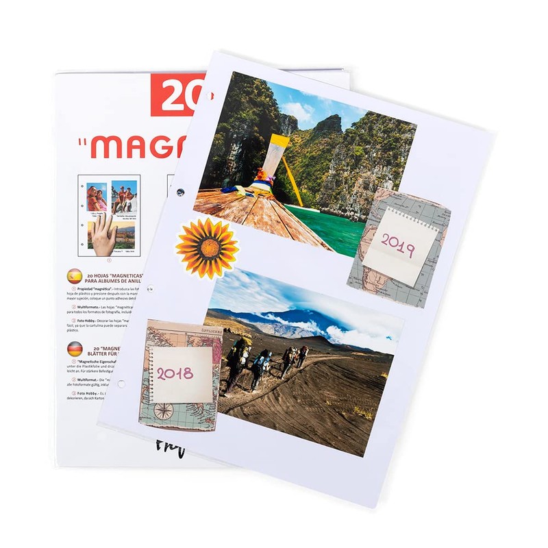 Hofmann Magnetic Sheets for Ring Album, Pack of 20, Magnetic