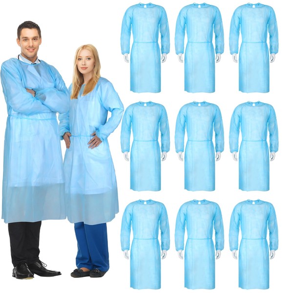 Xuhal 150 Pack Disposable Isolation Gowns PPE Gowns Disposable Bulk