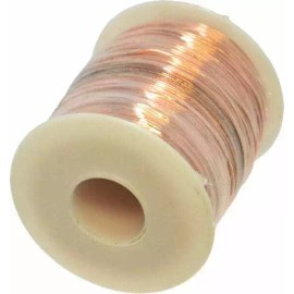 Made in USA 22 Gage Copper Bus Bar Wire, 0.0253" Diameter x 501' Long, Bare