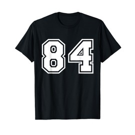 Team Jersey Number #84 Sports Gift T-Shirt