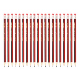 M&G Wooden Hexagonal Pencils, 2 Set 2B Pencils Graphite Round Pencils with Eraser for Classroom Teacher Office Supplies, Red Black