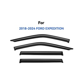 Window Visors Rain Guards for 2018-2024 Ford Expedition, Tape-on Window Wind Deflectors Vent Shades for 18-24 Expedition XL STX XLT MAX Limited King Ranch Platinum