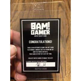 BamBox Bam Gamer Box Fan Art Trading Card   Earthworm Jim Psy-Crow Limited Relase