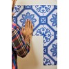 Poromoro Portuguese Spanish Azulejo Tile Stickers Peel and Stick Kitchen