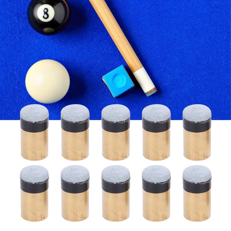 10pcs Billiards Cue Tips, Snooker Pool Cue Tips, Replacement Screw