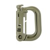 Hikeen D Ring Grim Lock Multi-Purpose D-Shaped Key Ring (10