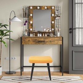 Deisy Dee Velvet Rectangle Vanity Stool Covers, Small Footstool Ottoman Covers Pack of 4 (Golden)