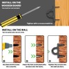Pitoies 10 Pcs String Light Adjustable Dual Hooks, Screw in