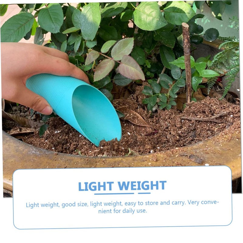 IWOWHERO 1set Durable Plastic Soil Scoops for Gardening Ergonomic Handheld