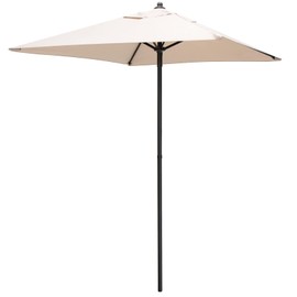 Tangkula 5 FT Patio Umbrella, Outdoor Table Market Umbrella with Quick-Release Button, 4 Sturdy Ribs, Fade Resistant & Waterproof Canopy, Sun-protective, for Garden, Poolside, Backyard