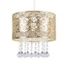 MiniSun | Modern Intricate Pattern Gold Ceiling Light Shade with