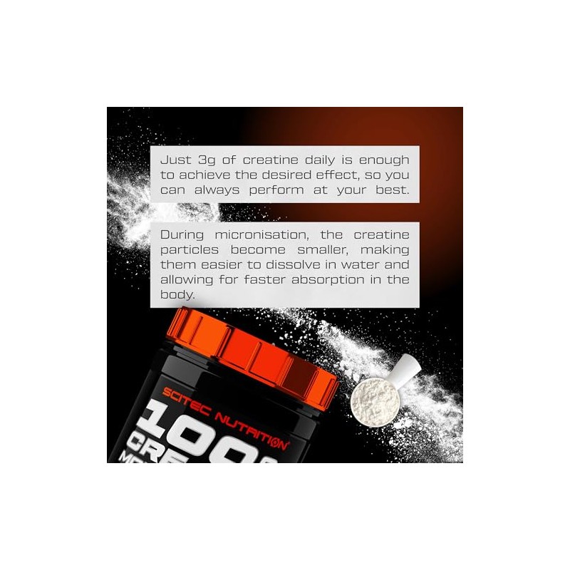 Scitec Nutrition 100% Creatine Monohydrate – Vegan – 3g per