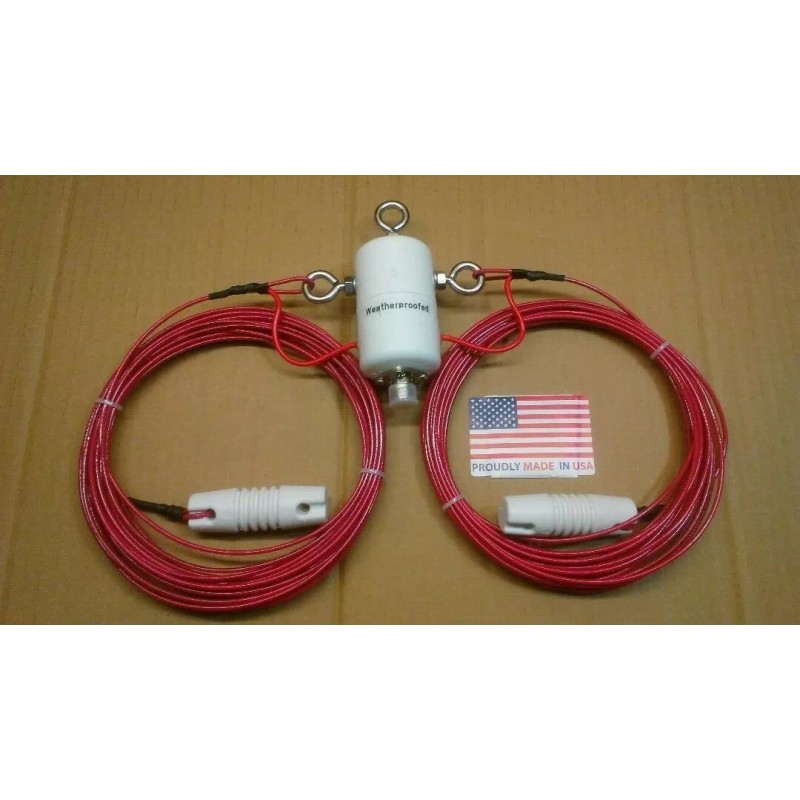 Antennas by KM4HLF HALF-WAVE DIPOLE FOR 40 METERS BAND