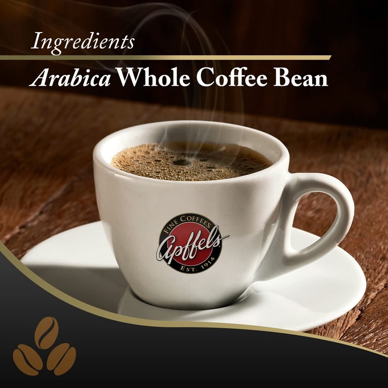 Apffels Original Gourmet Blend – Whole Bean, Medium Roast, 100%