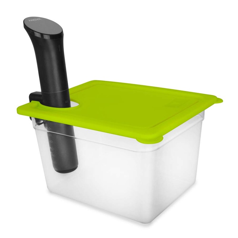 EVERIE Sous Vide Container with Universal Silicone Lid Compatible with