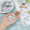 DICOSMETIC 1600 Pieces 19 mm Flat Round Plastic Sequins with