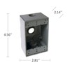 Hubbell Bell 5324-0 Single-Gang Weatherproof Box Three 3/4 in. Threaded