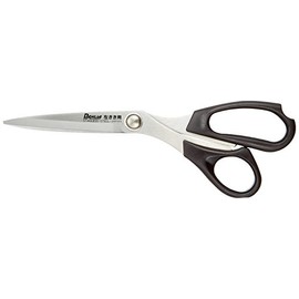 DAHLIA NR1610 Stainless Steel Rasha Cutting Shears, Total Left, 9.4 inches (240 mm), Black