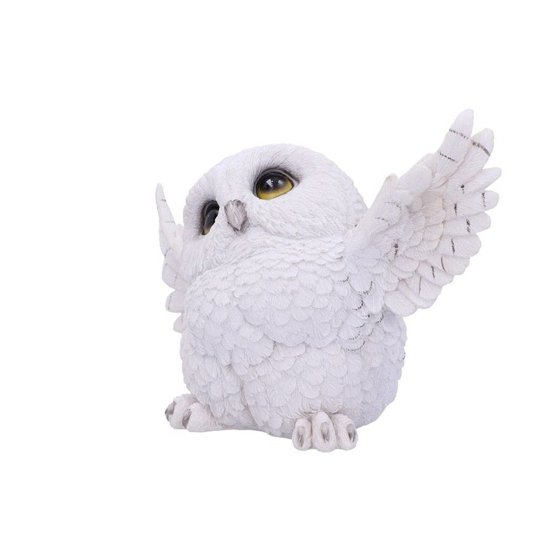 Nemesis Now Snowy Delight Owl Figurine 20.5cm, Resin, White, Charming