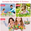 OSDUE Blumengarten Spielzeug, DIY Bouquet Sets, Flower Building Blocks Set,