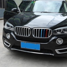 14pcs/set ABS Matte Front Grill Sequins Frame Cover Trim For X5 X6 F16 F15 2014-2018