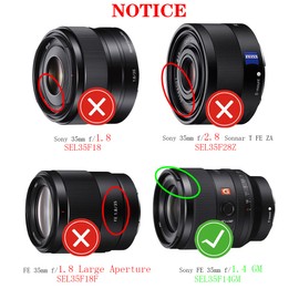 67mm Lens Cap Cover for Sony FE 35mm F1.4(Not 1.8) GM,HUIPUXIANG [2 Pack]