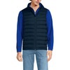 Lands' End Mens Wanderweight Down Vest Radiant Navy Regular Large