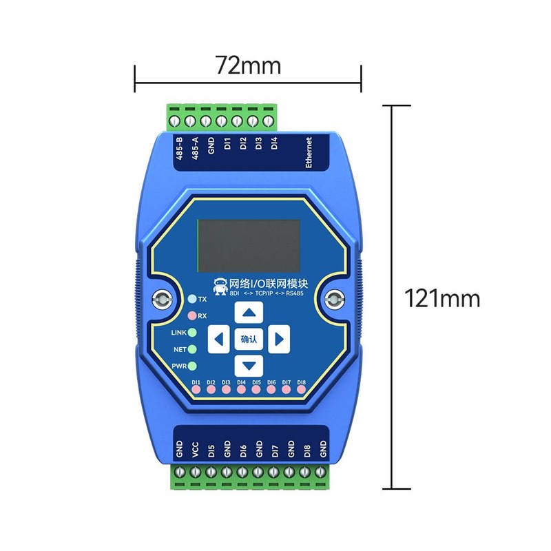EBYTE 8DI RS485 RJ45 Etherent Analog and Digital Detection Control