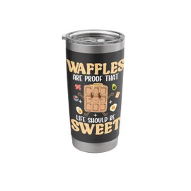 Funny Waffles Breakfast Cakes Apparel - Cool Waffle Maker Stainless Steel Insulated Tumbler