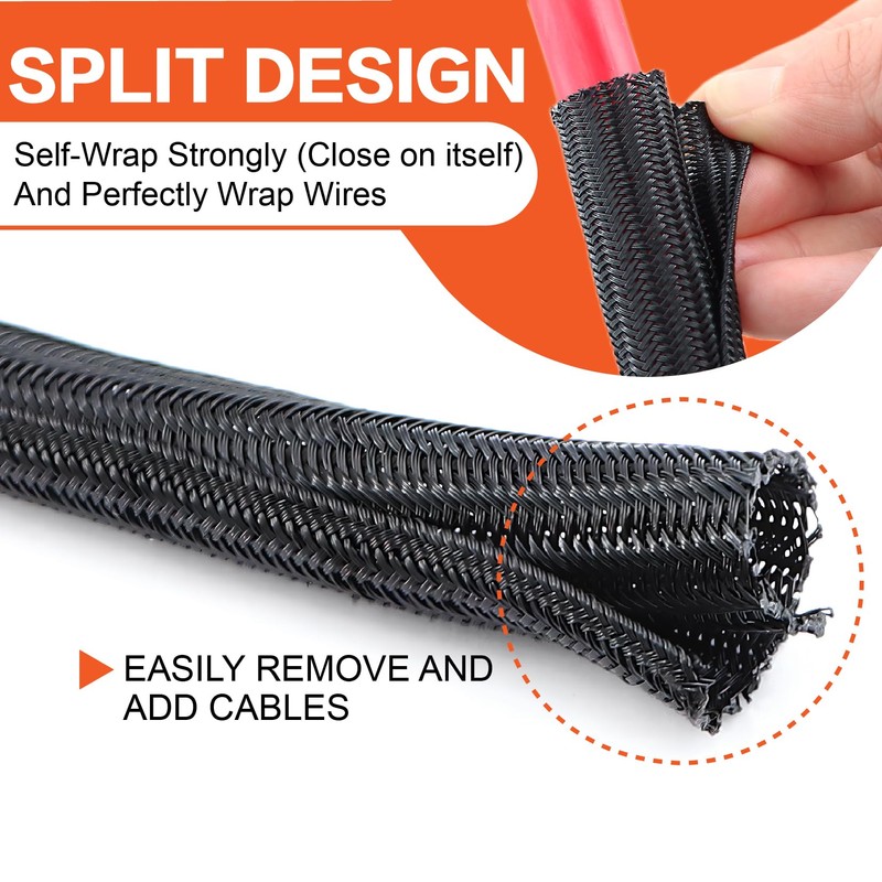 1/0 Gauge Wire(20ft Each - Red/Black) Copper Clad Aluminum CCA